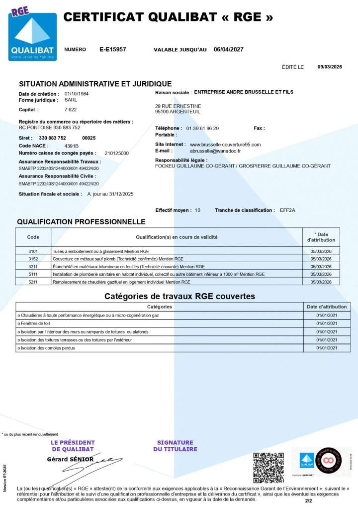 Certificat qualibat 